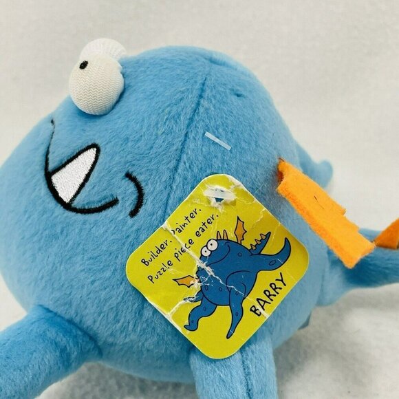 Negu Joybles Barry Plush 7” Builder Painter Monster Wing Blue Mini Toy Jessie - Picture 7 of 10